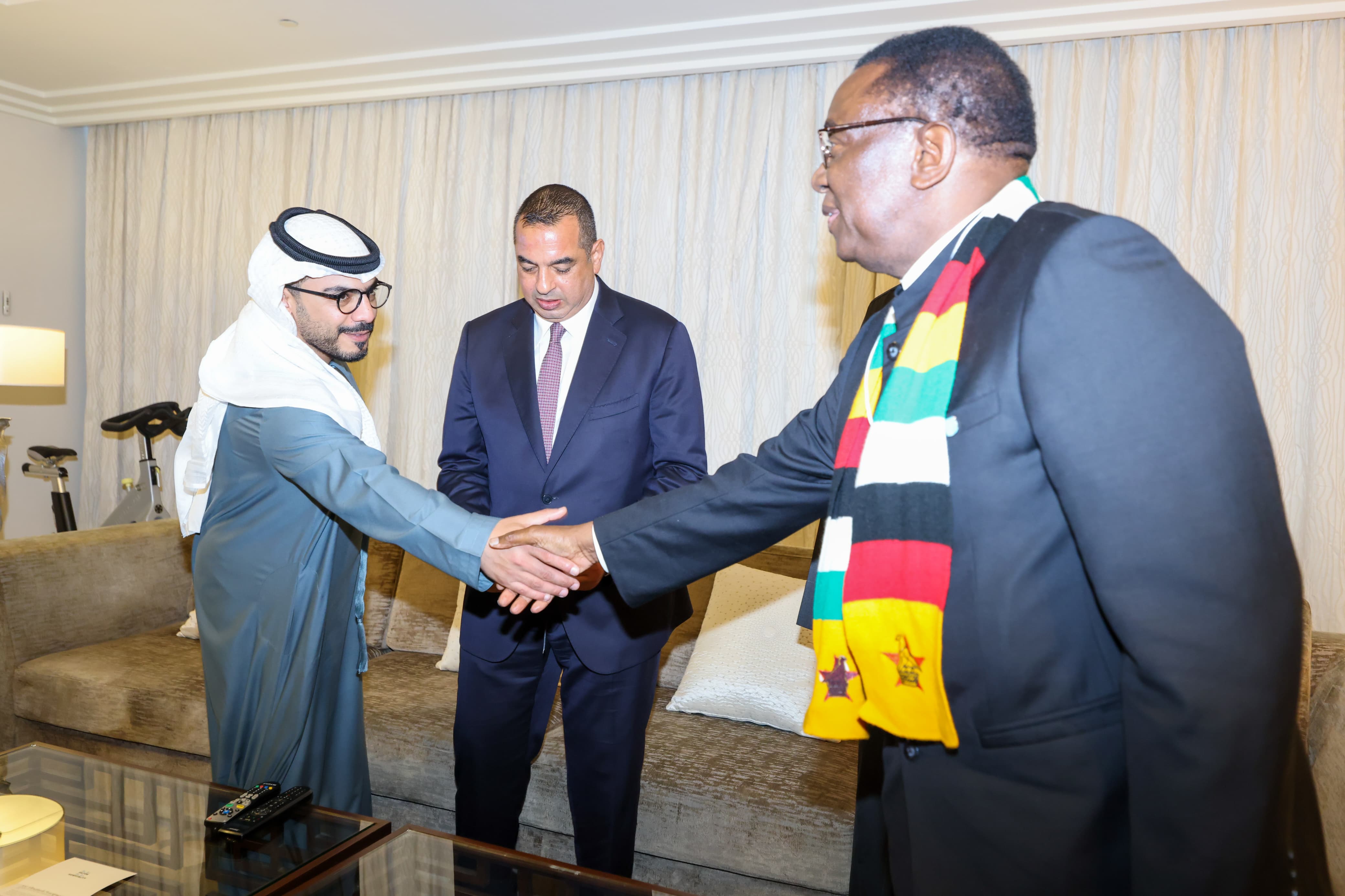 President Mnangagwa meets Masdar C.E.O Mohamed Jameel al Ramahi
